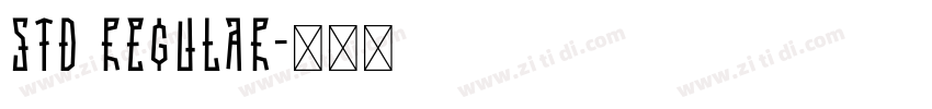 STd regular字体转换 STd regular字体转换